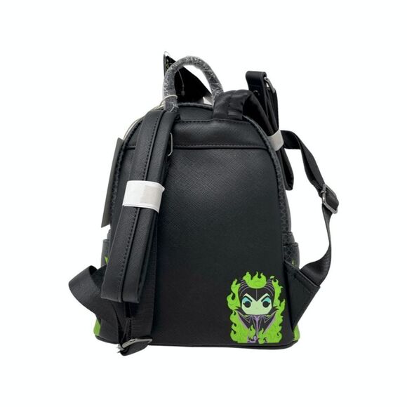 Loungefly Disney Maleficient Glow in the Dark Dragon Mini Backpack - Picture 4 of 5